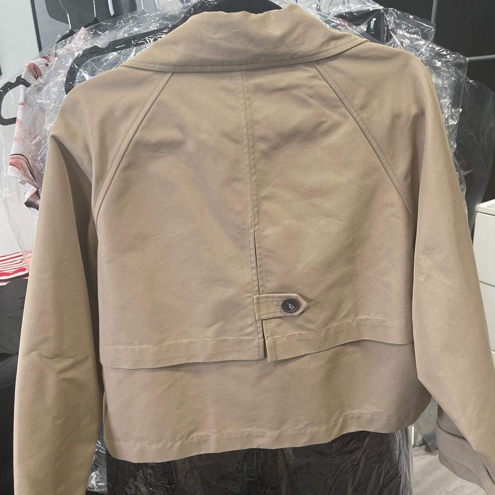 Zara Women's Beige Double-Breasted Trench Coat - Picture 2 of 2